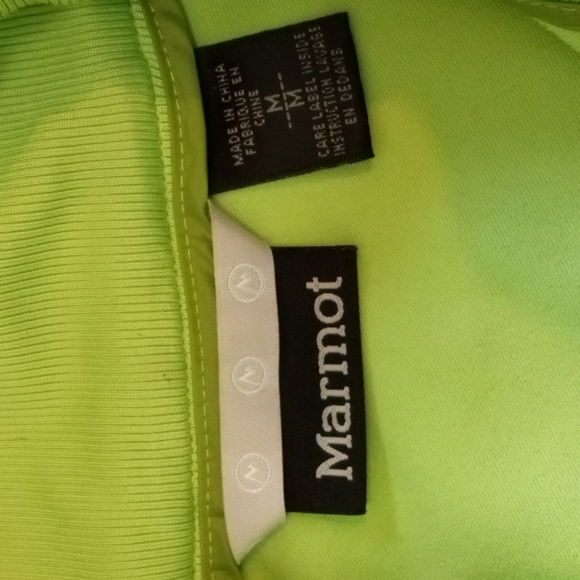 Marmot Lime Green Jacket Size M - Picture 4 of 8